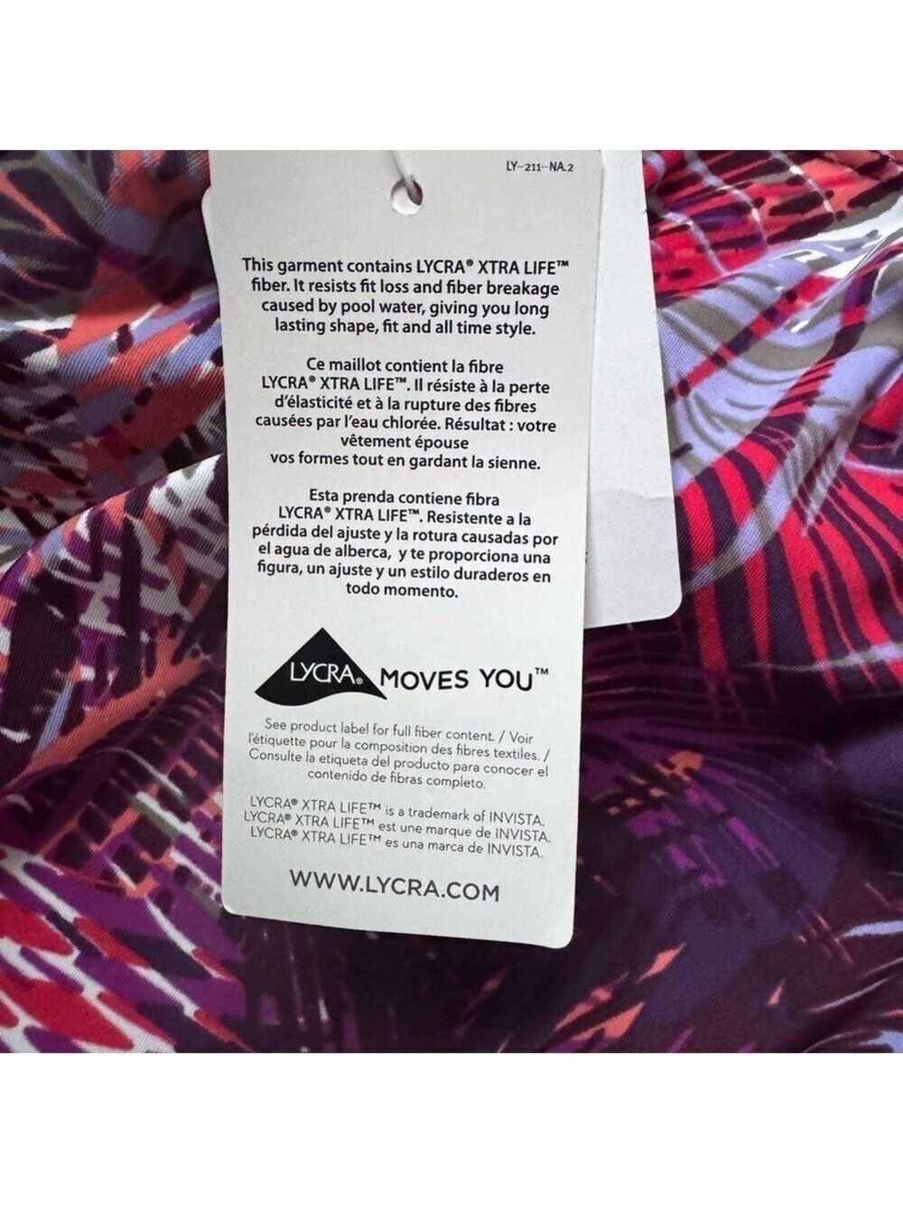 L.L. Bean Shaping Swimwear Tankini Top Print size 16 - Picture 7 of 11